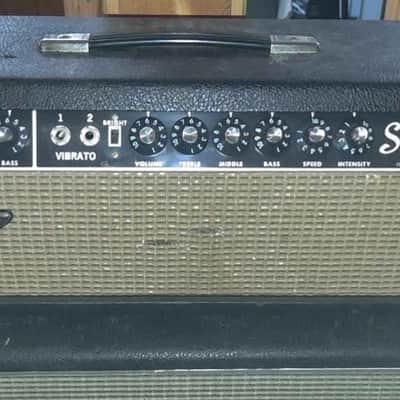 Fender Showman 1960's? Blackface w/ 2 Pyle Driver Speakers Vintage Tube Amp image 1