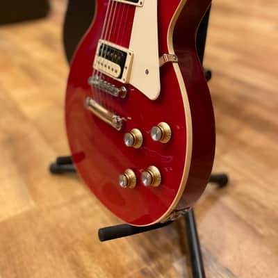 2021 Gibson Les Paul Classic HH Electric Guitar in Transparent Red w/ Gibson OHSC image 7