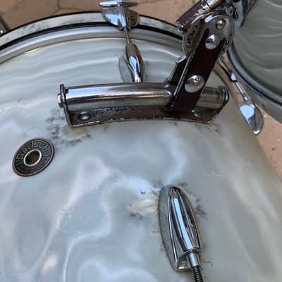 Gretsch Round Badge 13/16/20 1960s - White Satin Flame image 5