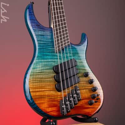 Dingwall Z3 5-String Bass Indigo to Orange Fade image 1