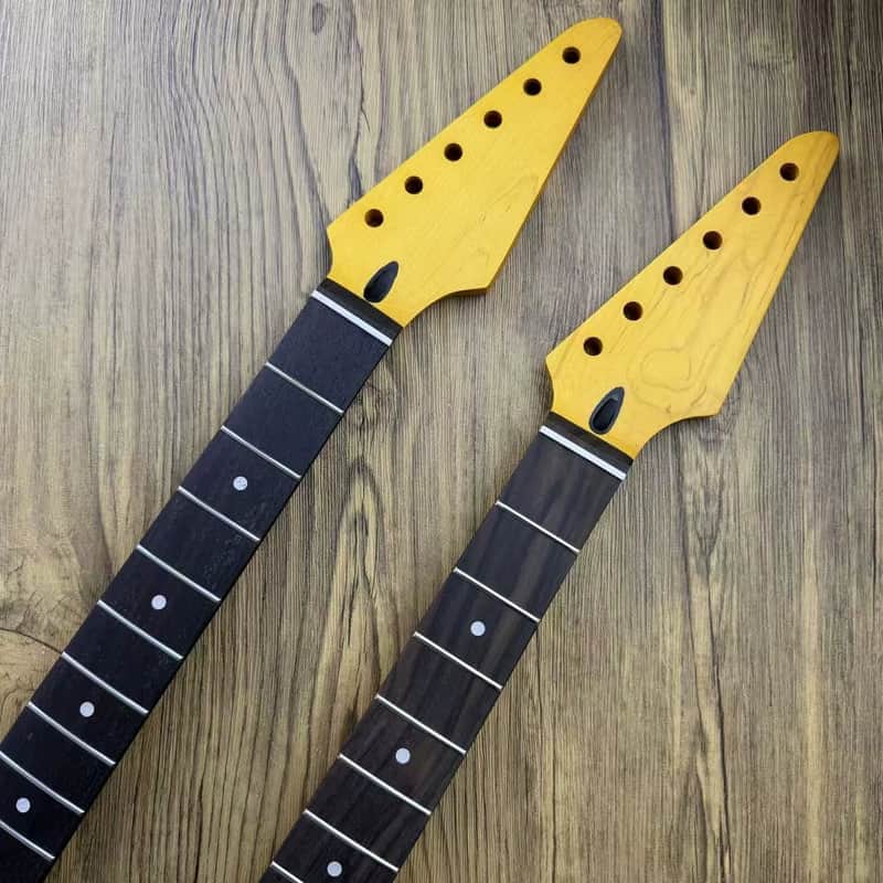 Satin Yellow Electric Guitar Maple Neck, Rosewood Fingerboard 22 Frets image 1