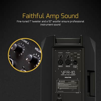 Valeton 10 inch, 2-Way FRFR 1300-Watt Active Speaker for Guitar, Bass, Multi FX and Amp Modelers(Shipping from US,UK,EU local Warehouse) image 3
