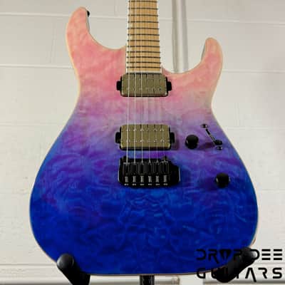 ESP E-II M-II HST QM Electric Guitar w/ Case - Indigo Purple Fade image 8