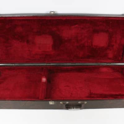 1974 Vintage Gibson L6-S Midnight Special/Les Paul/SG Brown Leather CASE ~CLEAN~ 1970s USA image 7