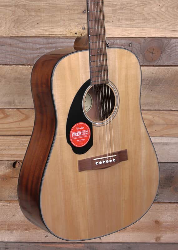 Fender CD-60S Left-Handed Acoustic Guitar Natural image 1