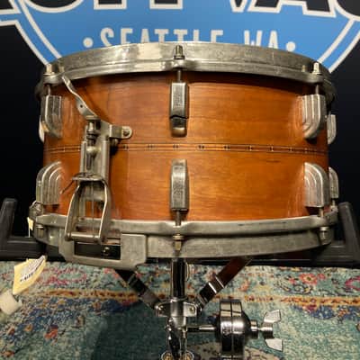 Leedy 6.5x14" Leedy USA Custom Shop / Craviotto Solid Cherry Shell “Relic Series” Snare Drum 2008 #2 of 3!! image 11