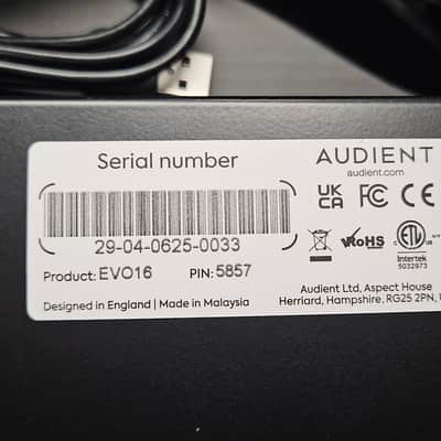 AUDIENT EVO 16 USB Audio Interface w/ 8 Mic Preamps (QTY: 1) - VERY NICE image 11