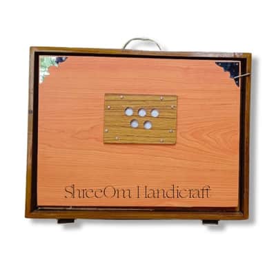 Shruti Box With Padale Indian Orange Teak Plywood Classic Shruti Box/Case 13 Stopper Musical Instrument For Bhajan Kirtan/Sound Therapy image 2