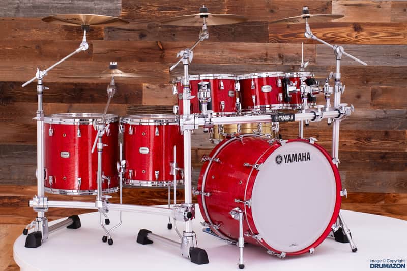 YAMAHA PHOENIX PHX 6 PIECE DRUM KIT, TEXTURED RED GARNET image 1