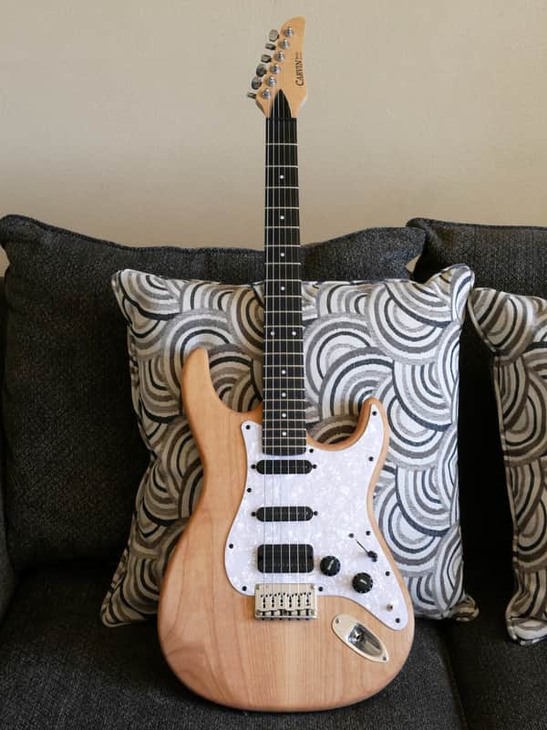 Carvin Bolt Electric Guitar Natural HSS Strat USA Kiesel | Reverb