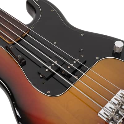 Vintage Fender Fretless Precision Bass Sunburst 1974 image 8
