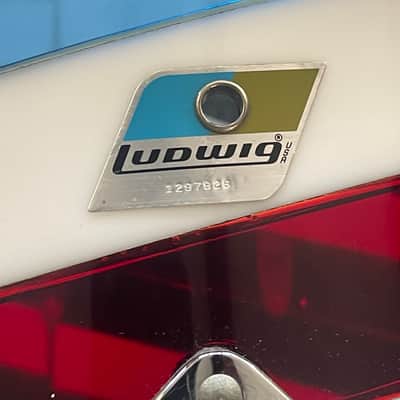 Ludwig Vistalite B/O RWB Bicentennial 22 in Bass Drum image 7
