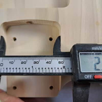 Unfinished Poplar HxH guitar body - fits Fender Strat Stratocaster neck Floyd Rose J2428 image 9