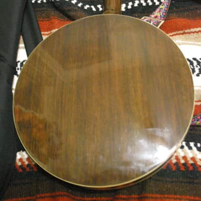 Iida Model 229 5 string Archtop Resonator Banjo 1979 natural w/ gig bag image 9