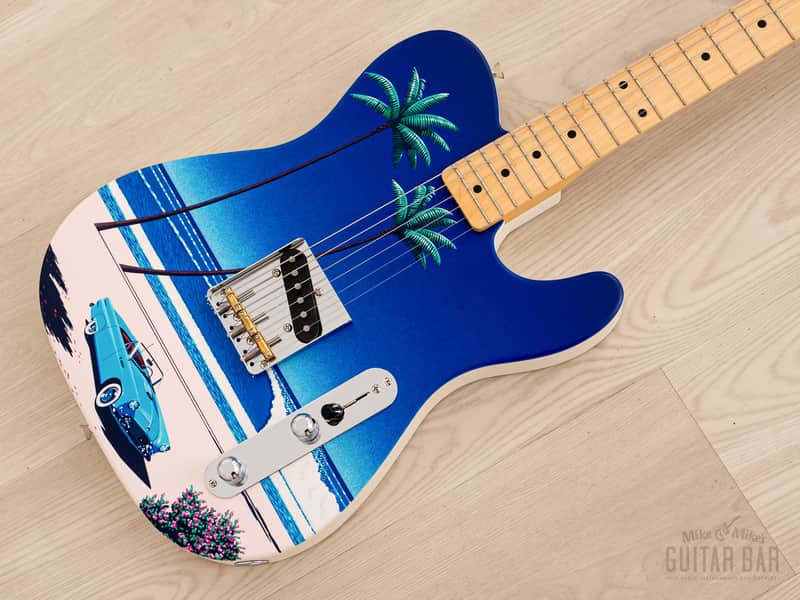 2022 Fender Japan Art Canvas Esquire Hiroshi Nagai No 1, Mint w/ Case & Hangtags, 1 of 30