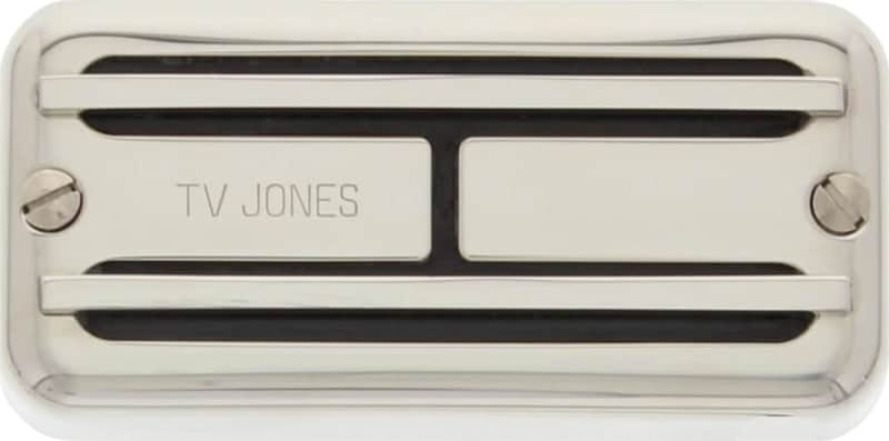 TV Jones Super'Tron Humbucker Bridge Pickup, Universal Mount, Nickel image 1