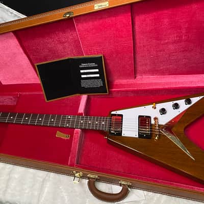 NEW! Gibson Custom 1958 Mahogany Flying V Reissue Electric Guitar - Antique Natural, VOS - WOW - Authorized Dealer - Only 6.4lbs! - G07539 image 13