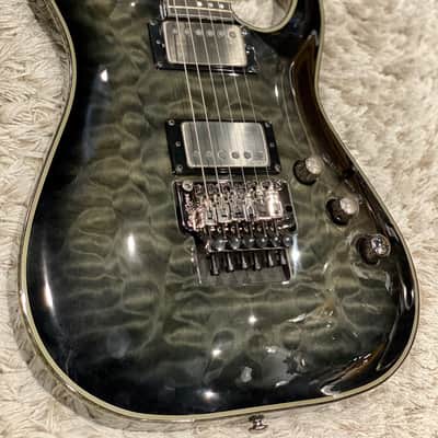 Schecter Hellraiser Hybrid C-1 FR TBB in Trans Black Burst image 2