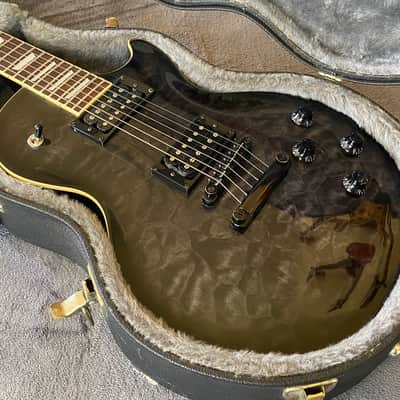 1999 Epiphone  Les Paul Limited Edition Quilt Top Translucent Black Made in Korea (MIK) - Free Pro Setup image 21