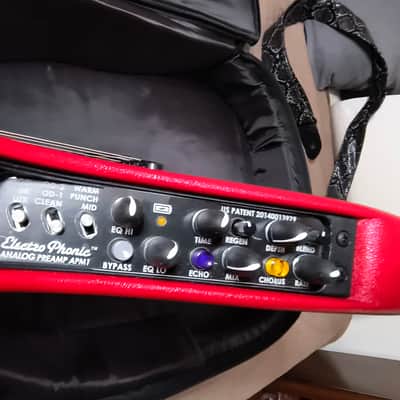 ElectroPhonic Inovations Model One Guitar 2020 - Scarlet Red image 2