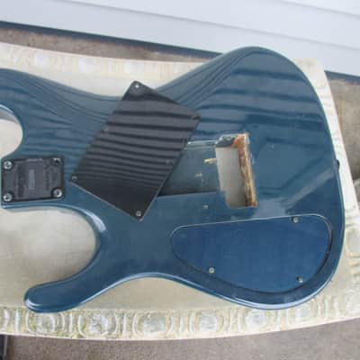 Kramer Nightswan Lightning Bolts 1980's Blue Body Vivian Campbell image 11