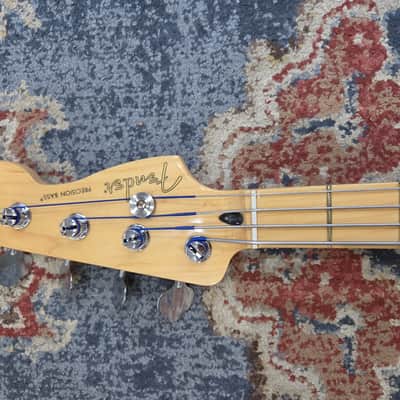 Used Fender Player P Bass white w/case image 2