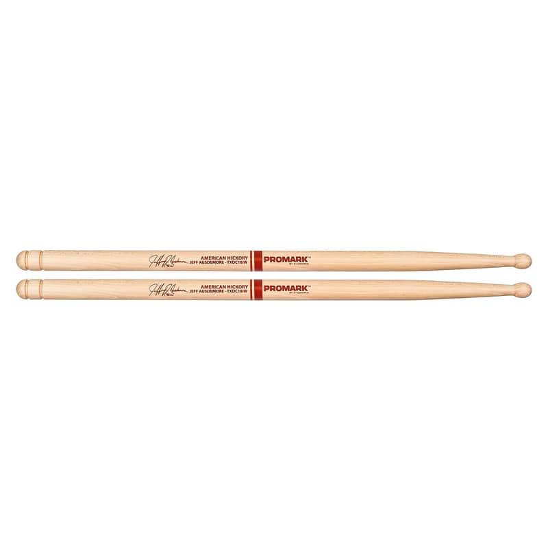 Pro-Mark TXDC18IW Hickory DC18i Jeff Ausdemore Wood Tip Drum Sticks image 1