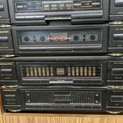 Vintage Soundesign 5863 Double Cassette Stereo System 1980's - 2x Tape Deck, AM-FM image 4