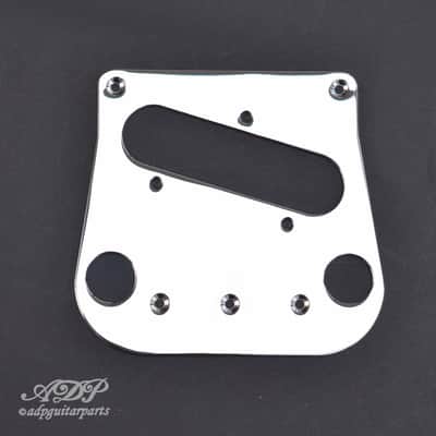 Tele to Bigsby B5/50 WD Conversion Kit: Bridge 6 Saddles + Pickup Plate Chrome image 4