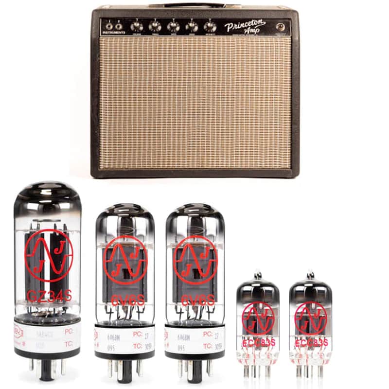 Fender Princeton Blackface (no reverb) Tube Kit - JJ Kit image 1
