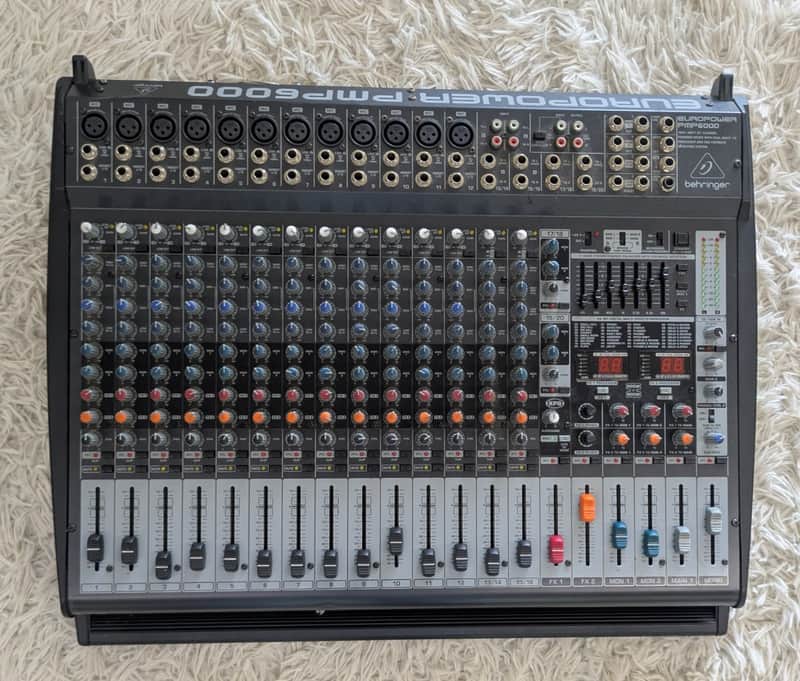 Behringer EUROPOWER PMP6000 20-Channel 1600W Powered Mixer Tested image 1