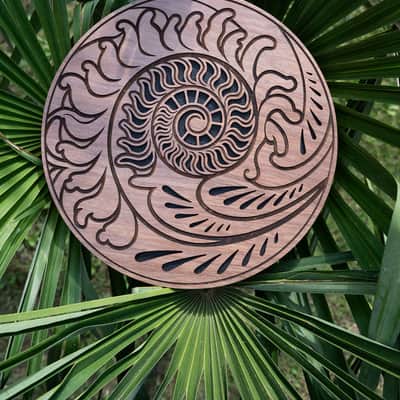 MEINL Sonic Energy 10" Rain Disk, Ocean Sound, Fibonacci-Inspired Carving image 6