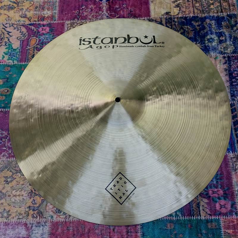 Istanbul Agop 22" Traditional Series Dark Ride Cymbal 2010s - Traditional image 1