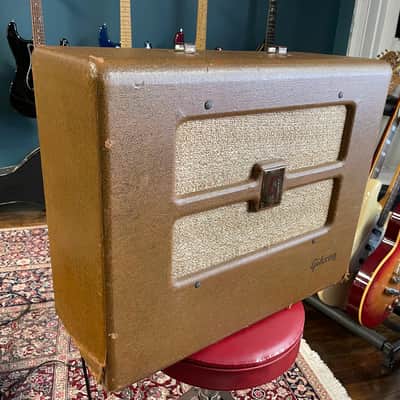 Vintage Gibson BR-6F 3-Input 10-Watt 1x10" Guitar Combo 1948 - 1954 - Brown image 2