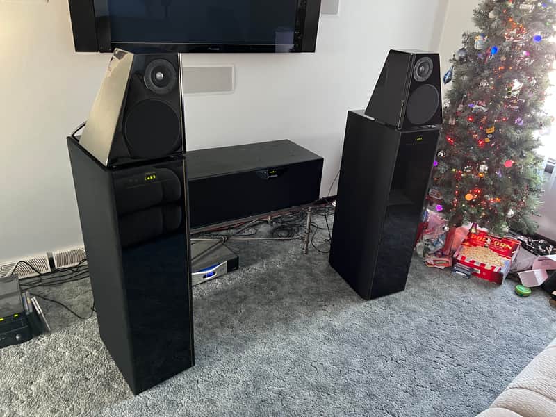 Meridian DSP6000 Floor Standing Speakers Late 90s Early 2000s Piano Black image 1