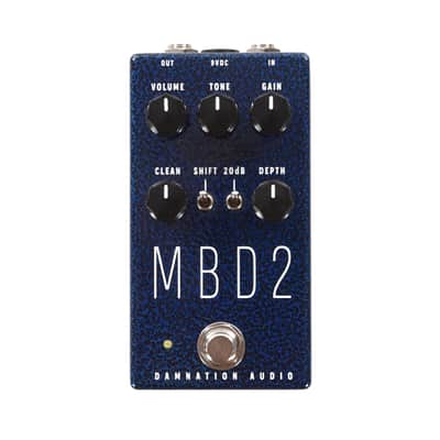 Damnation Audio MBD-2 MOSFET Bass Distortion Blue Hammertone (CME Exclusive) image 1