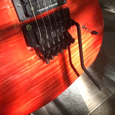 Hamer Californian Elite Flamed Maple 1992 - Salmon Blush Transparent image 7