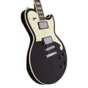 D'Angelico Premier Series Atlantic Solidbody Single Cutaway Electric Guitar w/ Stopbar Tailpiece Black Flake