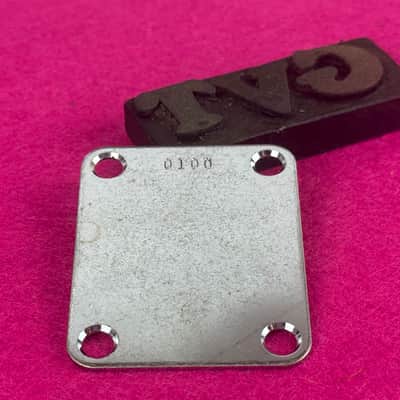 GVT Vintage Hysteric Guitar Parts Aged Pre-CBS 50’s Serial No. vintage Style Replacement Neckplate - Aged - Aged image 4