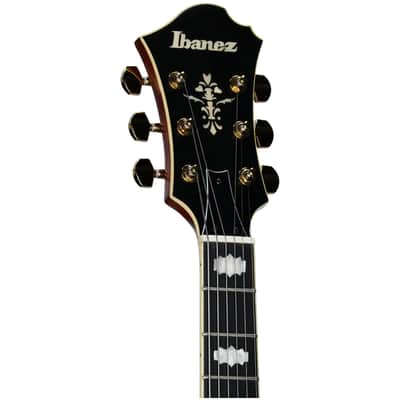 Ibanez PM3C Pat Metheny Electric Guitar (with Case), Natural Amber Low Gloss image 7
