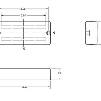 Seymour Duncan SSB-4 Phase II Passive Soap Bar Bass Pickup Set - 4 string image 3