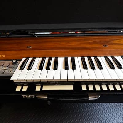 Farfisa Syntorchestra 37-Key String Synthesizer (Rare Brown Wood Version) SERVICED + hard case image 6