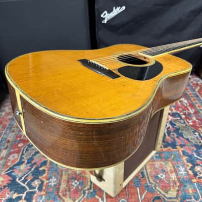 1974 K. Yairi YW-500P Dreadnought Solid Spruce 3 Piece Rosewood Back image 10