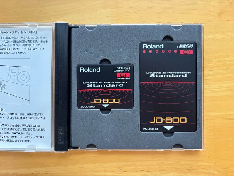 DTM・DAW Roland SL-JD80-01 JD-800 Drms&Perc.Std Roland SL-JD80-01 Drum & Percussion Standard ROM Card SET // JD