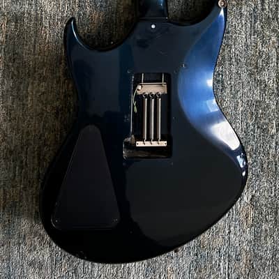 Hamer Phantom-customized shorthorn + Floyd Rose Trem 1986 - Blue Metallic image 3