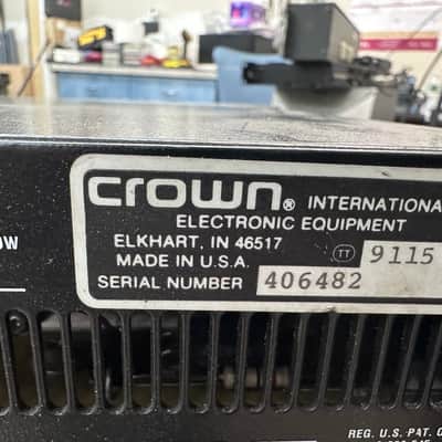Crown Macro-Tech 5000VZ 2 Channel Power Amplifier - READ - PARTS ONLY (#6482) image 2