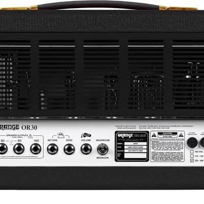 Orange OR30 Guitar Amplifier Head (30 Watts), Black image 3
