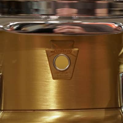 Ludwig 6.5x14" Brushed "Acro Brass" Snare Drum - LB654B image 2