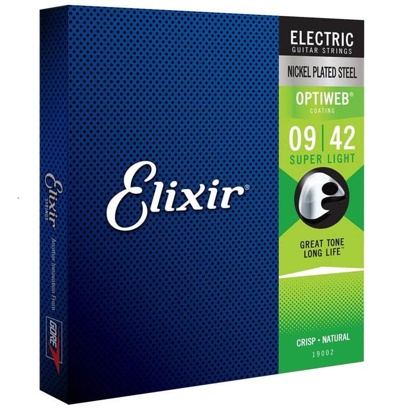 Elixir Electric Guitar String Set OPTIWEB Coating Super Light .009-.042 E19002 Bild 1