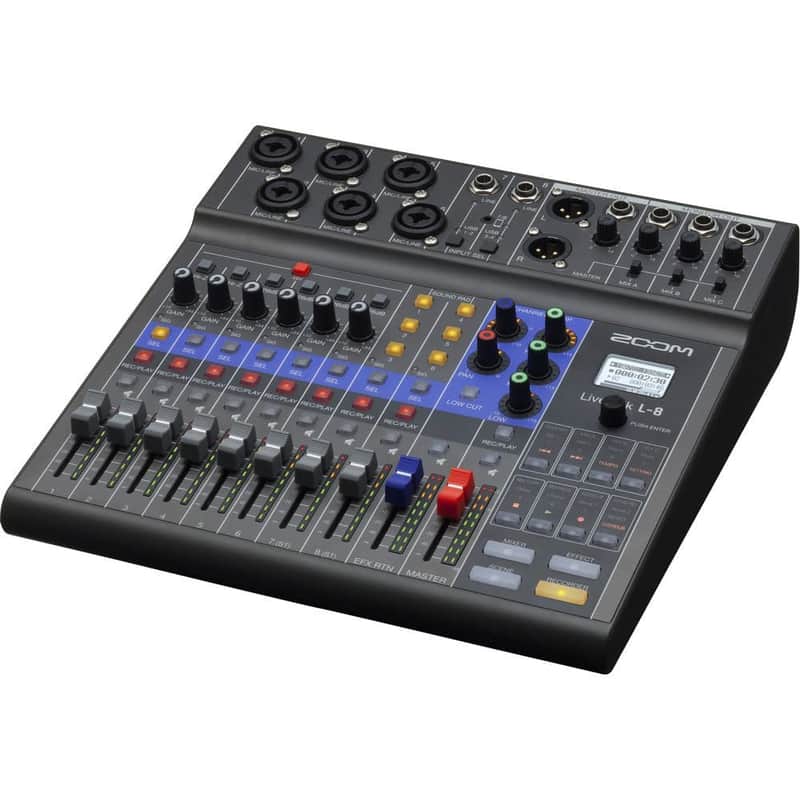 Zoom LiveTrak L-8 Portable 8-Channel Digital Mixer and Multitrack Recorder image 1